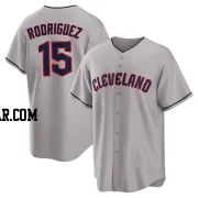 Simon Rodriguez Men's Cleveland Guardians Gray Replica Road Jersey