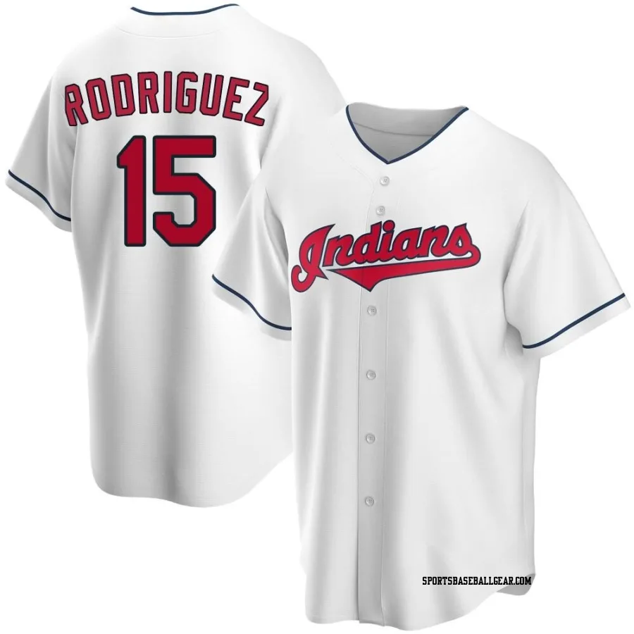 Simon Rodriguez Youth Cleveland Guardians White Replica Home Jersey