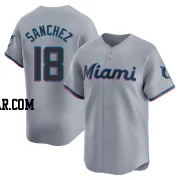 Sixto Sanchez Men's Miami Marlins Gray Limited Road Jersey