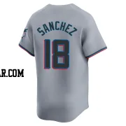 Sixto Sanchez Men's Miami Marlins Gray Limited Road Jersey