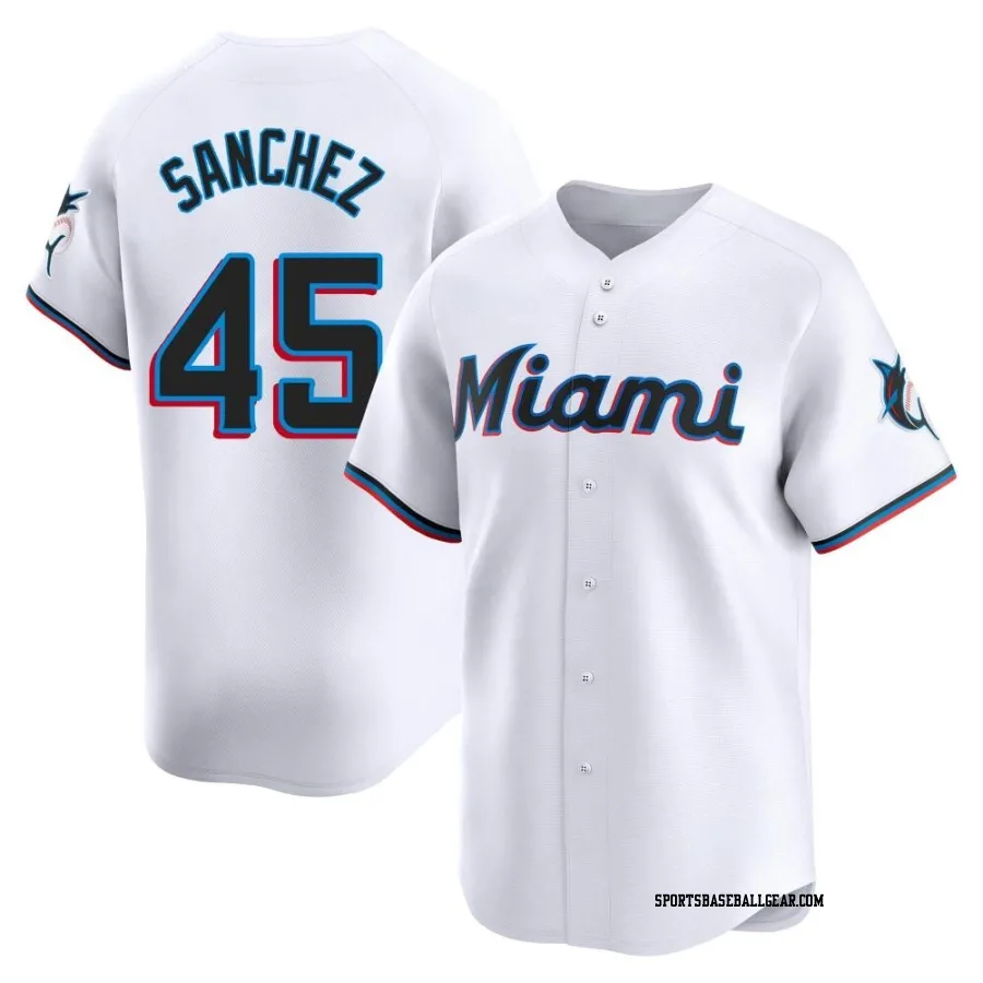 Sixto Sanchez Men's Miami Marlins White Limited Home Jersey