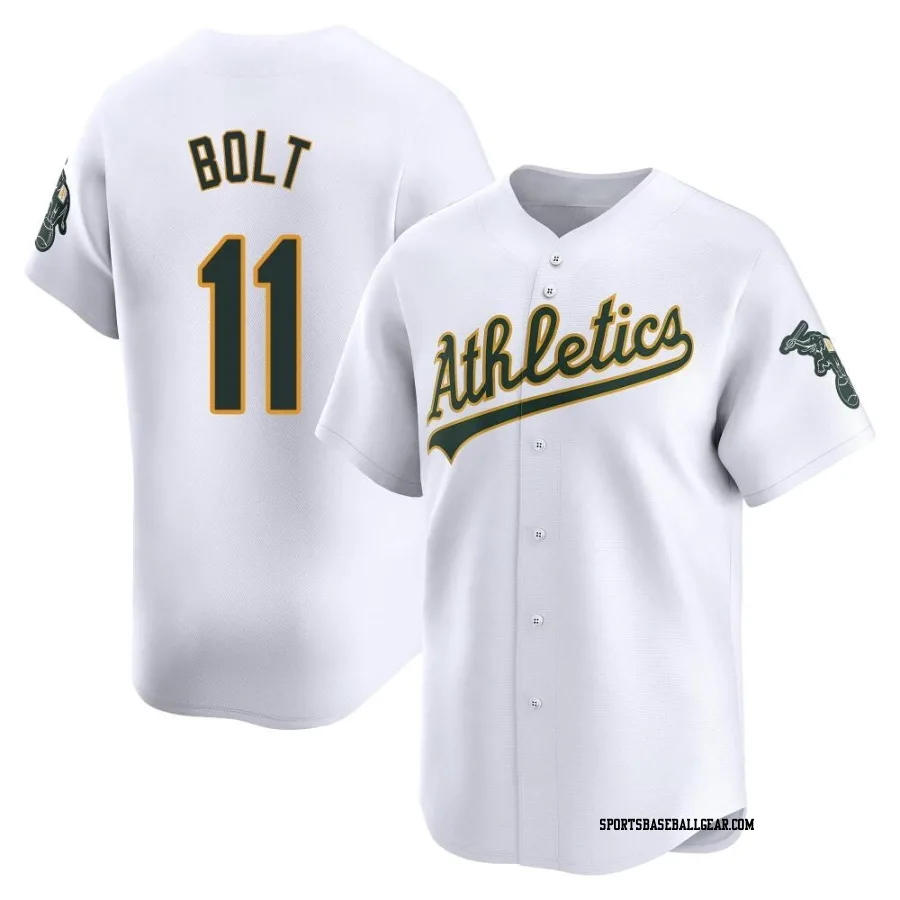 Skye Bolt Men's Oakland Athletics White Limited Home Jersey