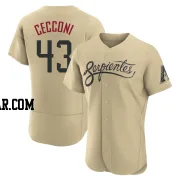 Slade Cecconi Men's Arizona Diamondbacks Gold Authentic 2021 City Connect Jersey