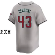 Slade Cecconi Men's Arizona Diamondbacks Gray Limited Away Jersey