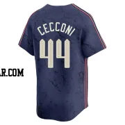 Slade Cecconi Men's Cleveland Guardians Navy Limited 2024 City Connect Jersey