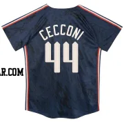 Slade Cecconi Toddler Cleveland Guardians Navy Limited Preschool & 2024 City Connect Jersey