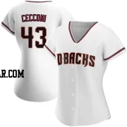 Slade Cecconi Women's Arizona Diamondbacks White Authentic Home Jersey