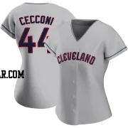 Slade Cecconi Women's Cleveland Guardians Gray Authentic Road Jersey