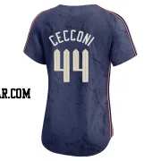 Slade Cecconi Women's Cleveland Guardians Navy Limited 2024 City Connect Jersey