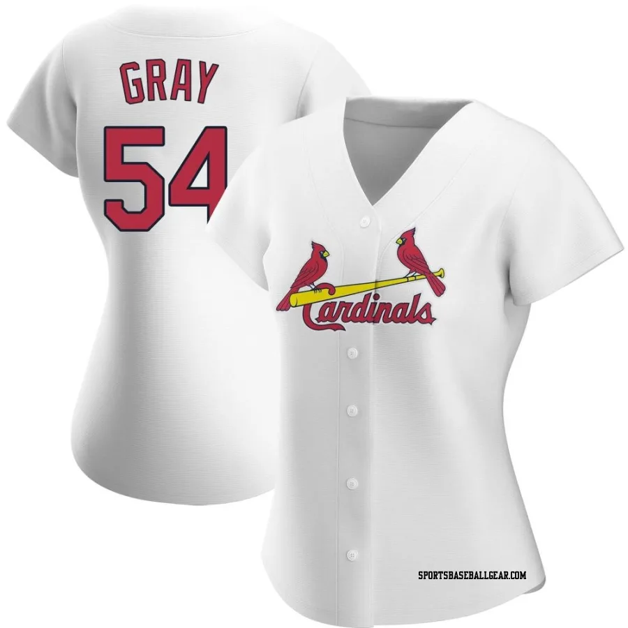 Sonny Gray Women's St. Louis Cardinals White Authentic Home Jersey