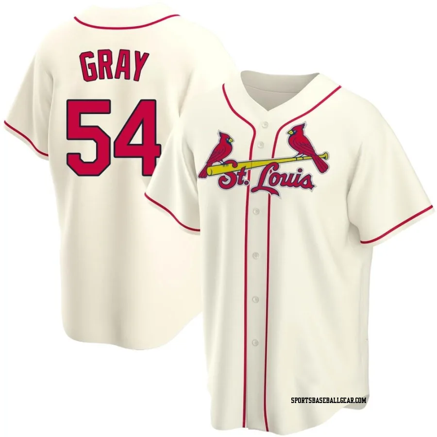 Sonny Gray Youth St. Louis Cardinals Cream Replica Alternate Jersey