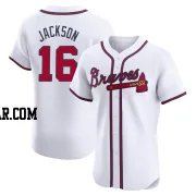 Sonny Jackson Men's Atlanta Braves White Elite Home Jersey