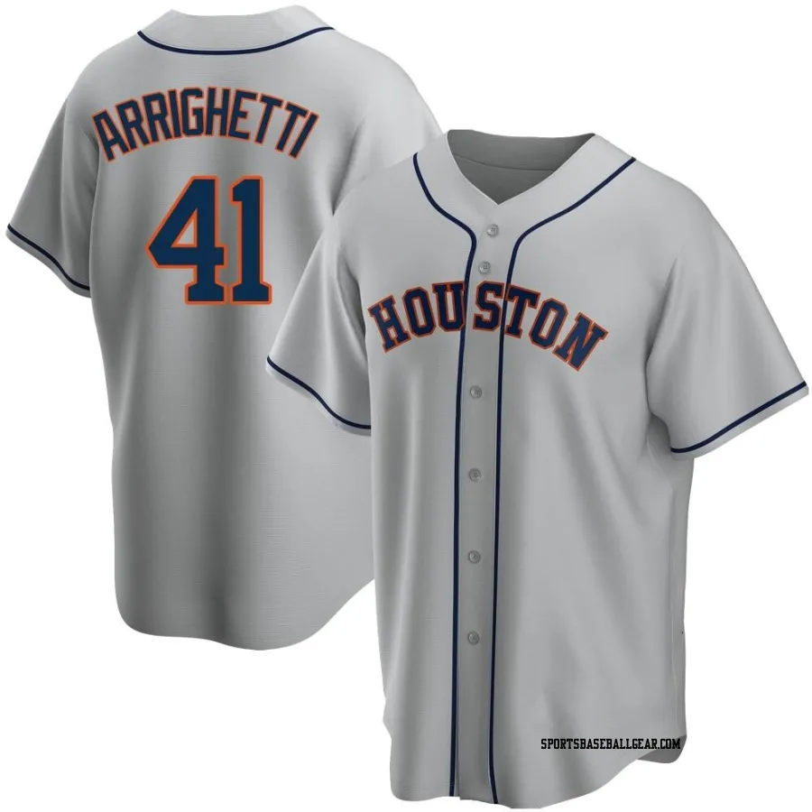 Spencer Arrighetti Men's Houston Astros Gray Replica Road Jersey