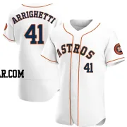 Spencer Arrighetti Men's Houston Astros White Authentic Home Jersey