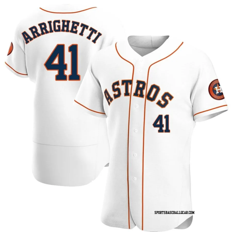 Spencer Arrighetti Men's Houston Astros White Authentic Home Jersey