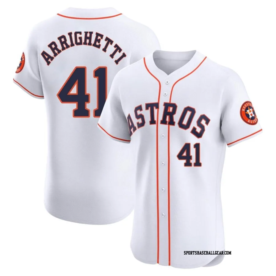 Spencer Arrighetti Men's Houston Astros White Elite Home Jersey