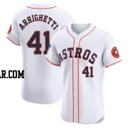 Spencer Arrighetti Men's Houston Astros White Elite Home Patch Jersey