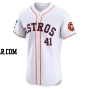 Spencer Arrighetti Men's Houston Astros White Elite Home Patch Jersey