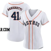 Spencer Arrighetti Women's Houston Astros White Authentic 2022 World Series Champions Home Jersey