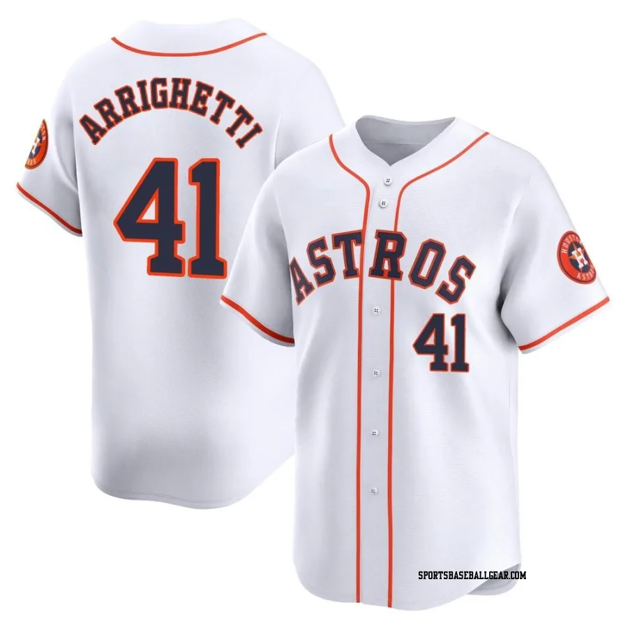 Spencer Arrighetti Youth Houston Astros White Limited Home Jersey