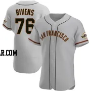 Spencer Bivens Men's San Francisco Giants Gray Authentic Road Jersey