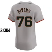 Spencer Bivens Men's San Francisco Giants Gray Elite Road Jersey