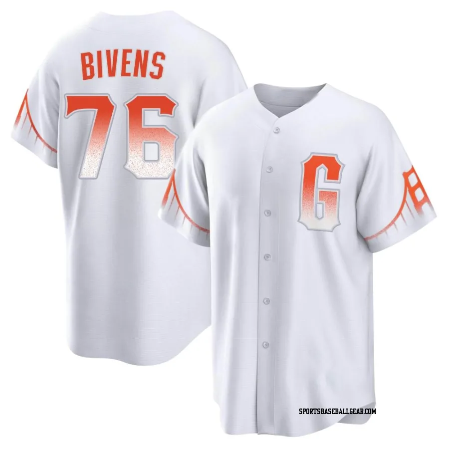 Spencer Bivens Men's San Francisco Giants White Replica 2021 City Connect Jersey