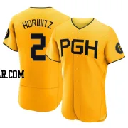 Spencer Horwitz Men's Pittsburgh Pirates Gold Authentic 2023 City Connect Jersey