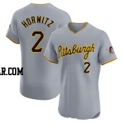 Spencer Horwitz Men's Pittsburgh Pirates Gray Elite Road Jersey