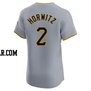 Spencer Horwitz Men's Pittsburgh Pirates Gray Elite Road Jersey