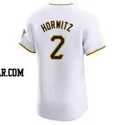 Spencer Horwitz Men's Pittsburgh Pirates White Elite Home Jersey