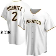 Spencer Horwitz Men's Pittsburgh Pirates White Replica Home Jersey