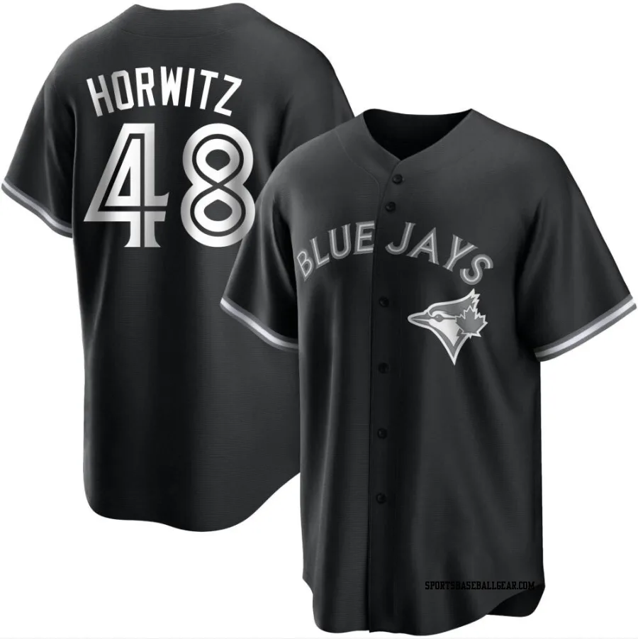 Spencer Horwitz Men's Toronto Blue Jays Black/White Replica Jersey