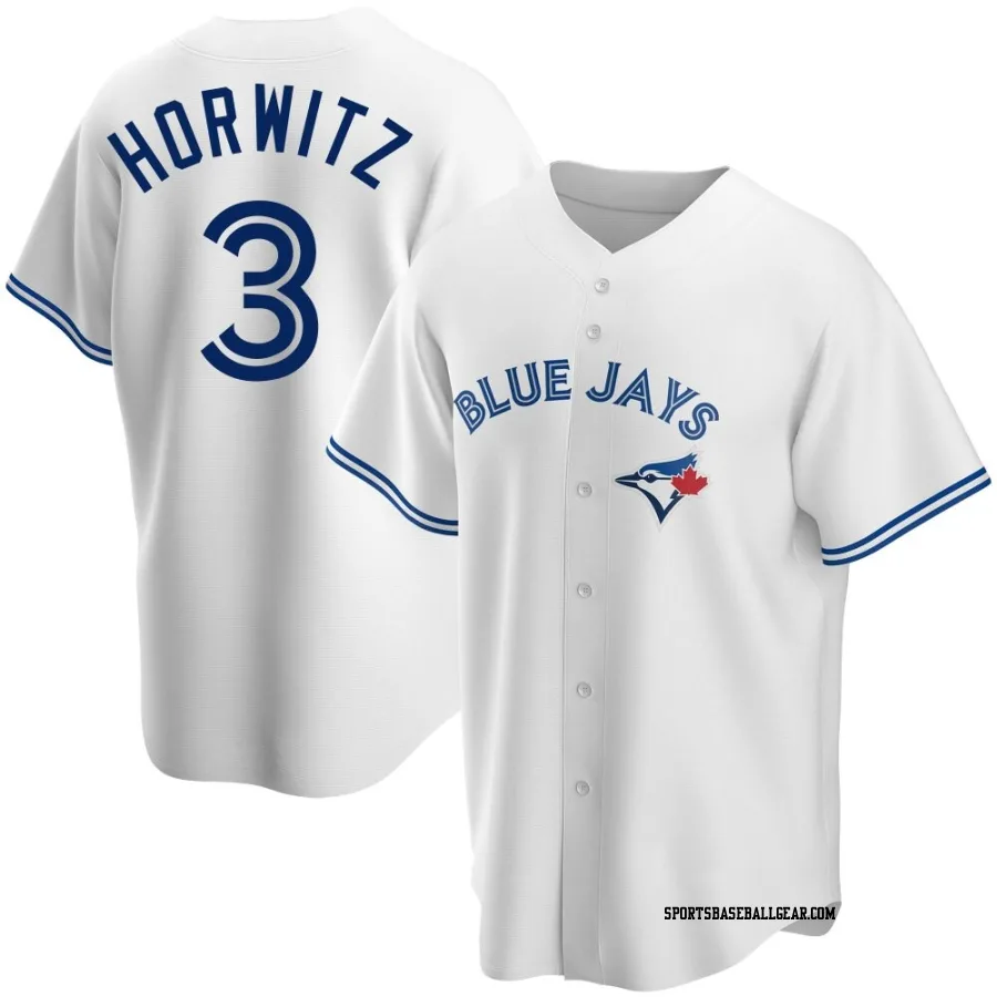 Spencer Horwitz Men's Toronto Blue Jays White Replica Home Jersey