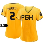 Spencer Horwitz Women's Pittsburgh Pirates Gold Authentic 2023 City Connect Jersey