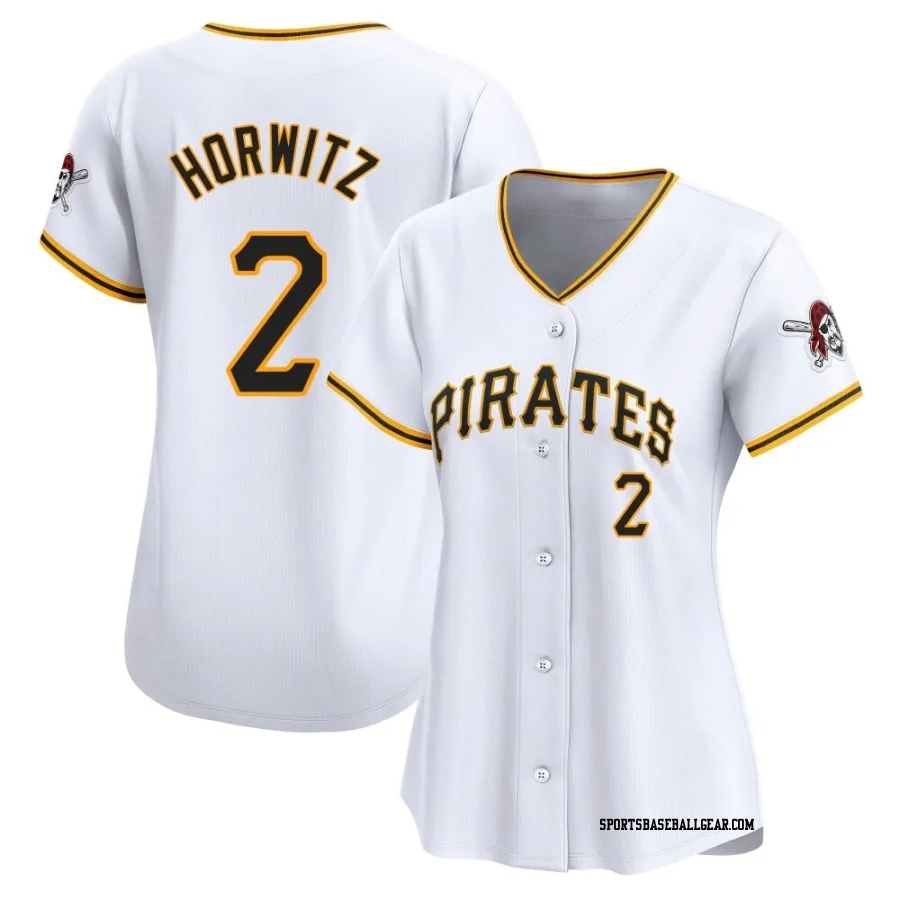 Spencer Horwitz Women's Pittsburgh Pirates White Limited Home Jersey