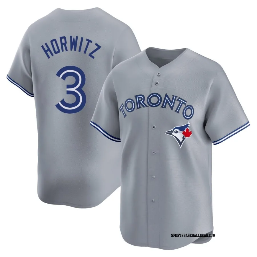 Spencer Horwitz Youth Toronto Blue Jays Gray Limited Away Jersey