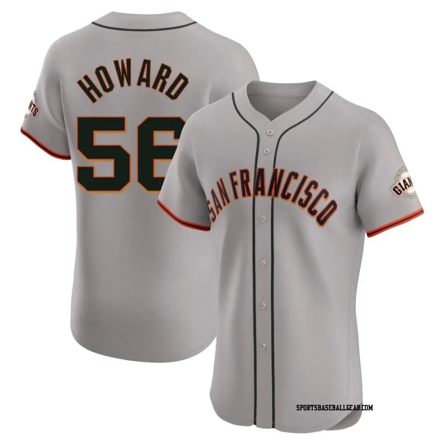 Spencer Howard Men's San Francisco Giants Gray Elite Road Jersey