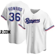 Spencer Howard Men's Texas Rangers White Replica Home Jersey