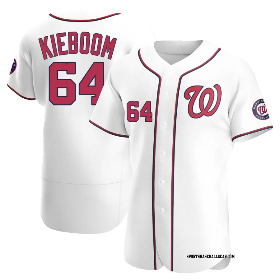 Spencer Kieboom Men's Washington Nationals White Authentic Home Jersey