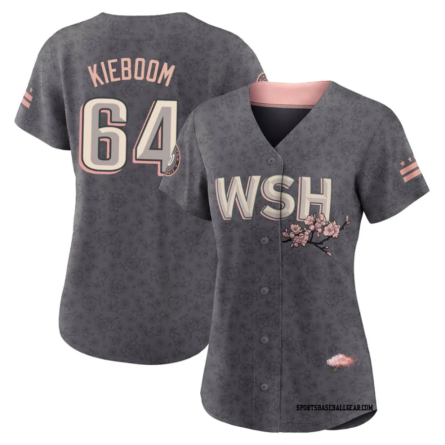 Spencer Kieboom Women's Washington Nationals Gray Replica 2022 City Connect Jersey