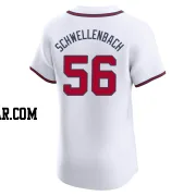 Spencer Schwellenbach Men's Atlanta Braves White Elite Home Jersey