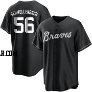 Spencer Schwellenbach Youth Atlanta Braves Black/White Replica Jersey