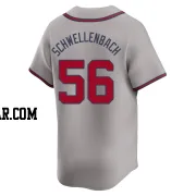 Spencer Schwellenbach Youth Atlanta Braves Gray Limited Away Jersey