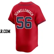 Spencer Schwellenbach Youth Atlanta Braves Red Limited Alternate Jersey