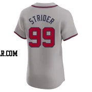 Spencer Strider Men's Atlanta Braves Gray Elite Road Jersey