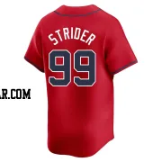 Spencer Strider Men's Atlanta Braves Red Limited Alternate Jersey