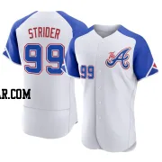 Spencer Strider Men's Atlanta Braves White Authentic 2023 City Connect Jersey