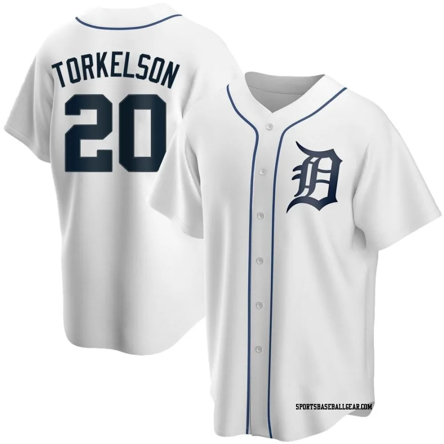 Spencer Torkelson Men's Detroit Tigers White Replica Home Jersey