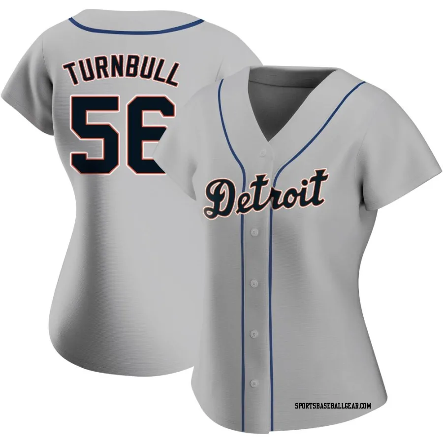 Spencer Turnbull Women's Detroit Tigers Gray Authentic Road Jersey